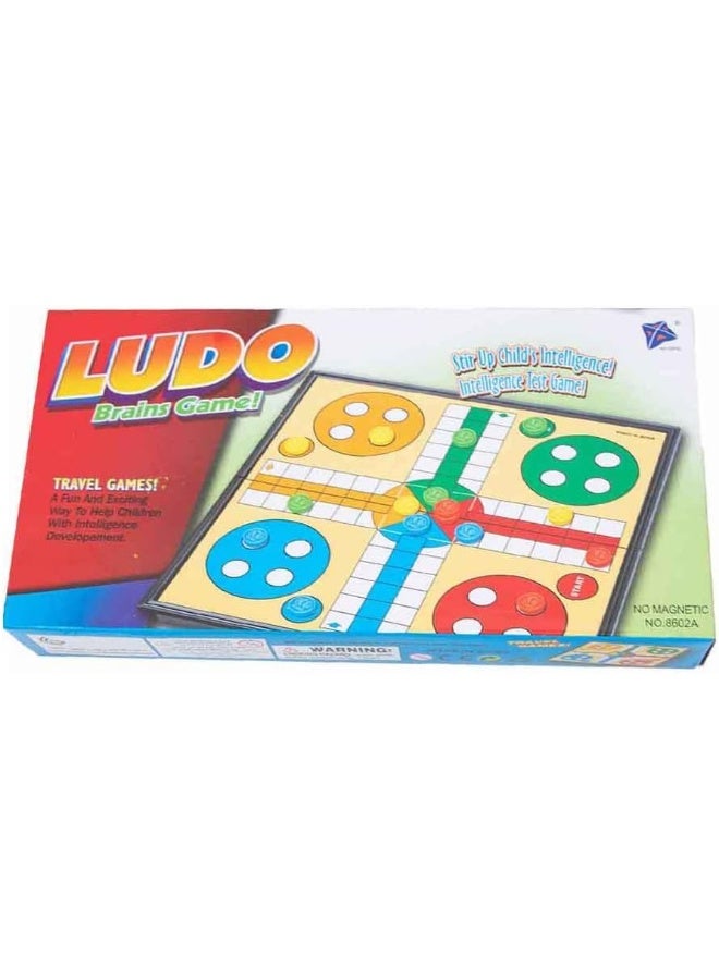Ludo Brains Game Set - Folding Travel Board Game - Image 1