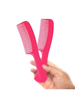 Allegro Combs Allegro Combs 1003 Tangle Tamer Hair Comb Wide Tooth Shower Comb For Curly Hair Wet Or Dry Detangler Womens Combs Made In The USA 2 Piece Pink 