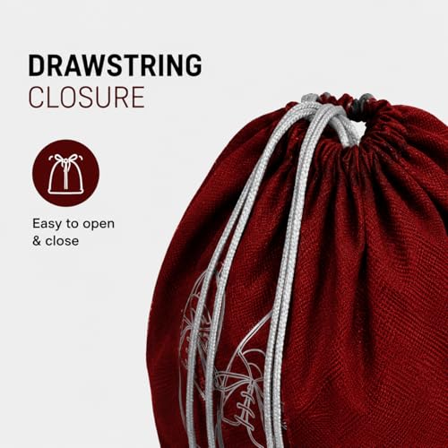 FabPax Shoe Bags for Travel Set of 03 – Waterproof Shoe Covers with Transparent Window | Travel Shoe Organizer for Men & Women | Dust Proof Shoe Storage Pouches for Suitcase, Gym & Closet (Maroon) - Image 3