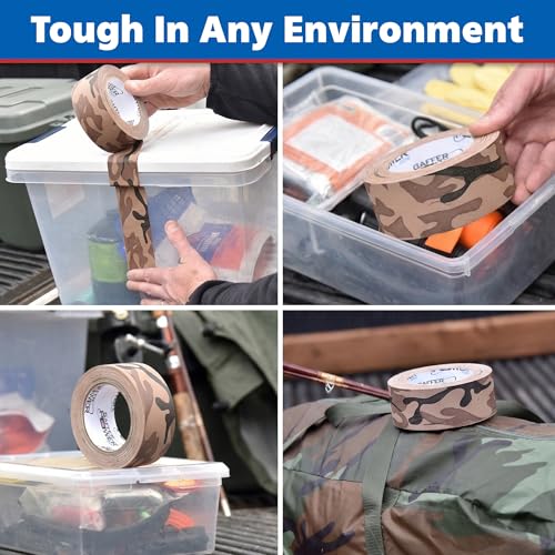 Gaffer Power Desert Tan Camo Gaffer Tape – Professional Grade, Made in USA, Non-Reflective Matte Cloth Tape, Heavy Duty, Easy Tear, Residue-Free – 2 Inch x 25 Yards - Image 3