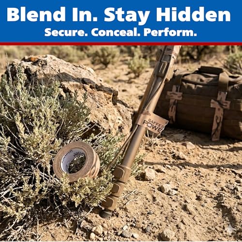 Gaffer Power Desert Tan Camo Gaffer Tape – Professional Grade, Made in USA, Non-Reflective Matte Cloth Tape, Heavy Duty, Easy Tear, Residue-Free – 2 Inch x 25 Yards - Image 4