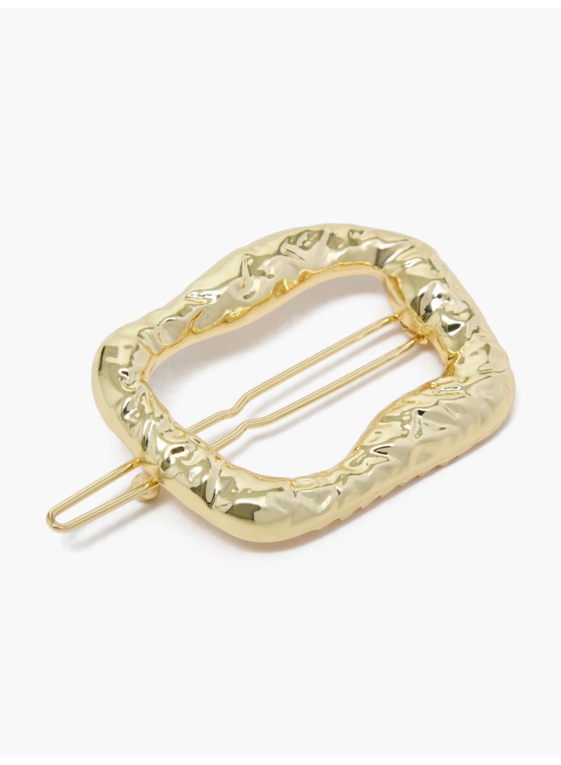 French Connection UK مشبك شعر مربع من المعدن المنصهر - Image 2