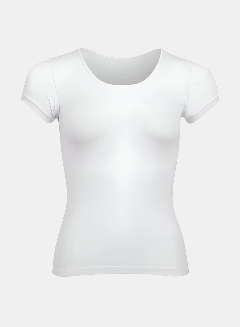Silvy Lycra Lucy Half Sleeves Round Neck Top - Image 1