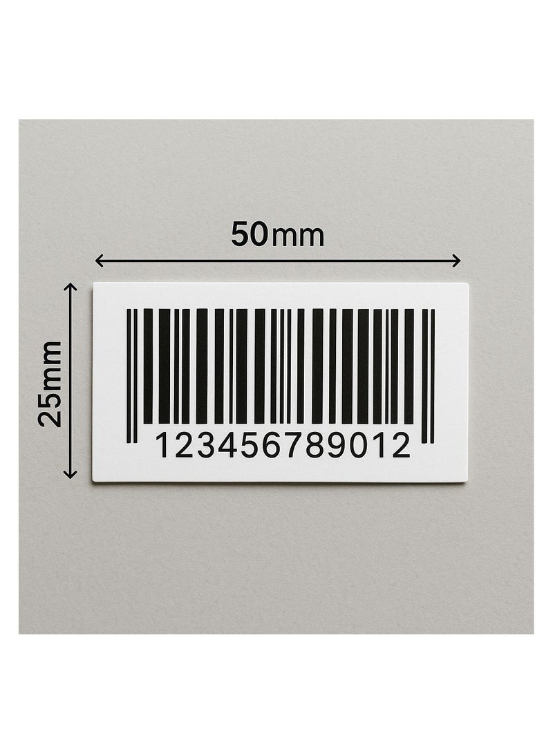 TA POS 2000 Piece Thermal Label Paper Sticker, Barcode Paper 25*50mm - Image 3