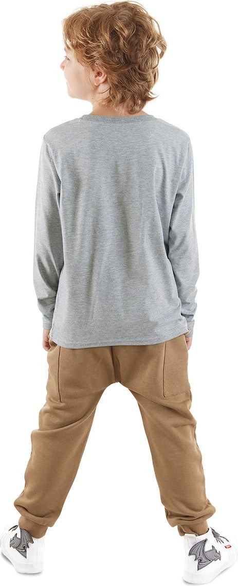 Denokids Pocket Tiger Boy T-Shirt Trousers Set  - Image 2
