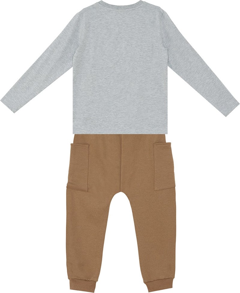 Denokids Pocket Tiger Boy T-Shirt Trousers Set  - Image 4