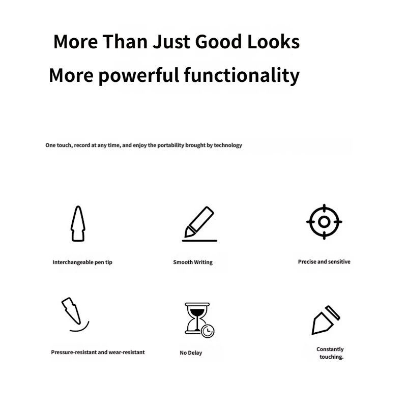 4-Piece Stylus Pen Tips Replacement for iPad, White - Image 4