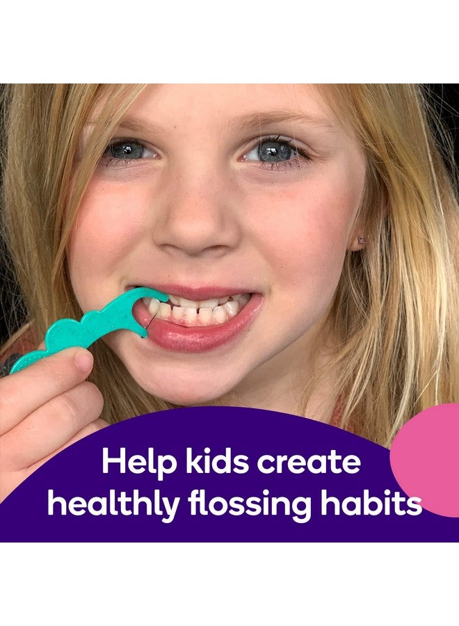 بيرست خيط تنظيف الأسنان للأطفال، خيط تنظيف الأسنان للأطفال، مع تصميم مريح، قبضة أنف، وجه مبتسم وألوان ممتعة للأطفال الصغار والأطفال، خيط تنظيف الأسنان للأعمار من 3 سنوات فما فوق، عبوة واحدة (90 قطعة) - Image 3