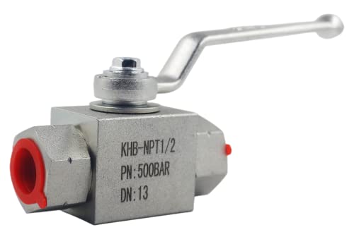 High Pressure Hydraulic Ball Valve KHB 12 NPT ShutOff 2 Way Ball Valve 12 Inch Hydraulic Valve 7250 PSI