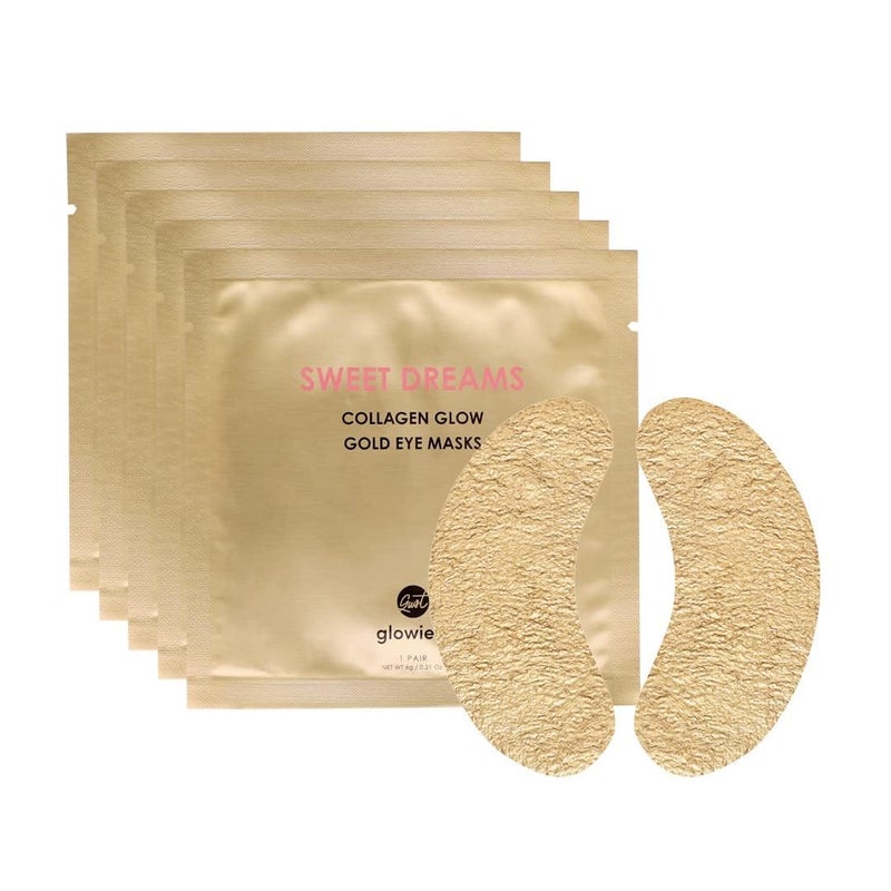 glowiest Sweet Dreams Collagen Glow Gold Eye Masks l Under Eye Patches for Beauty  Self Care Wrinkle Patches l Puffy Eyes and Dark Circles Treatments Collagen Niacinamide Hyaluronic Acids Peptides