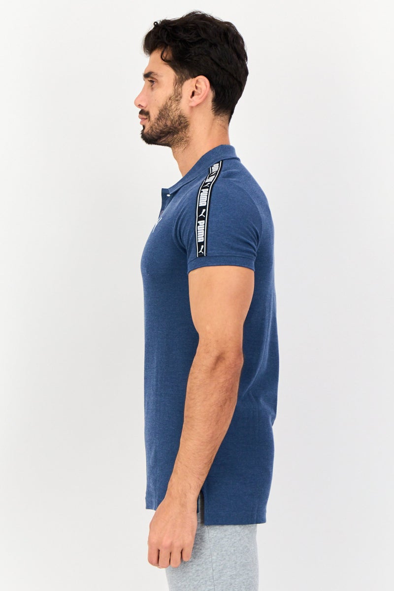 PUMA Men Sportswear Fit Short Sleeve Outdoor Polo Shirt, Blue - Image 2