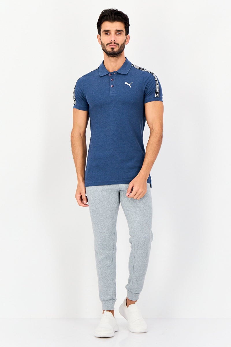 PUMA Men Sportswear Fit Short Sleeve Outdoor Polo Shirt, Blue - Image 4