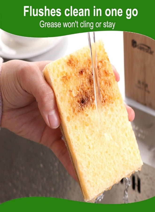 Elfzone Natural Sponges for Dishes - Natural Dish Sponge, Palm Fiber Scrubbing Sponge with Non Scratch Biodegradable Sponges 12 Pack - Image 4