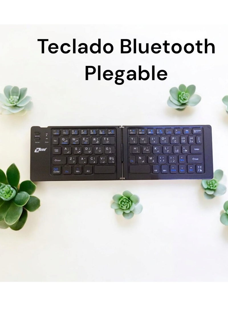 Zero - ZR-3606  teclado bluetooth plegable mini keyboard works on Android and IOS system and supports Bluetooth function - Image 1