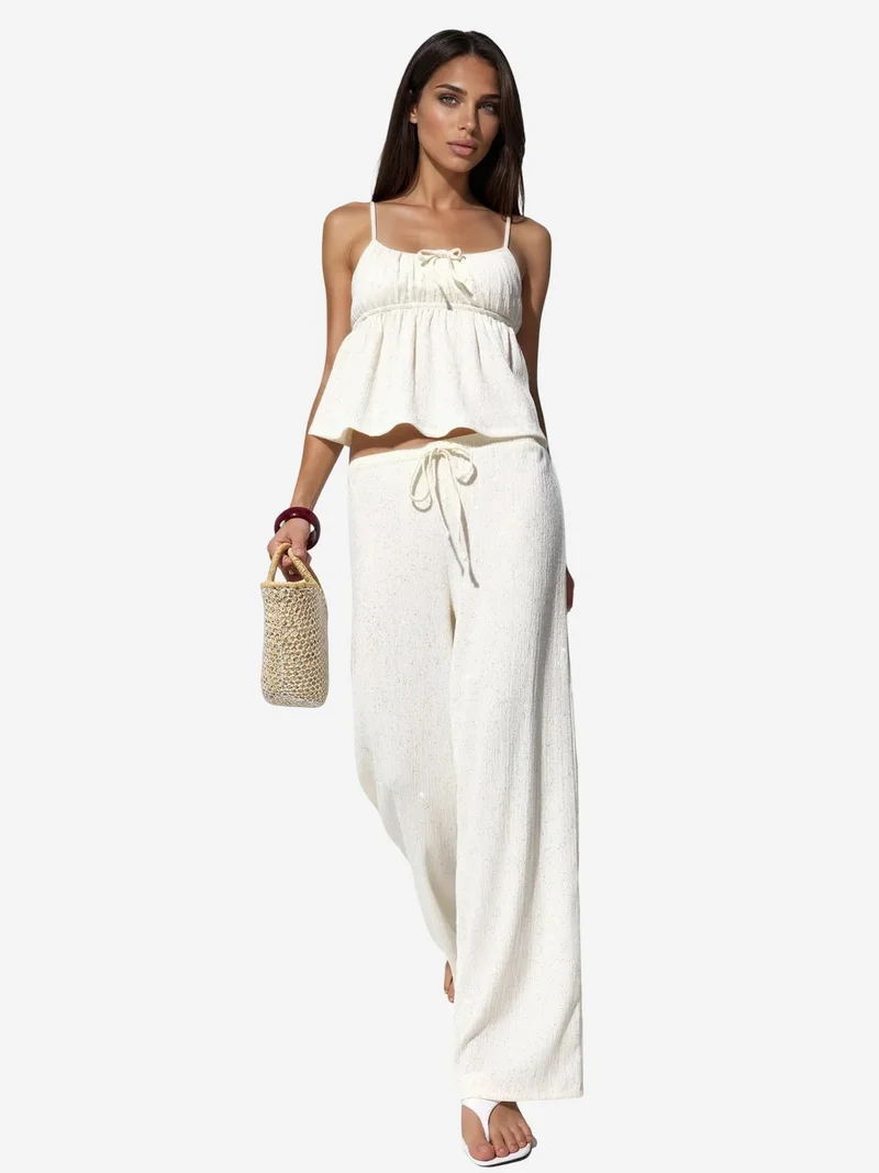 Busem BUSEM Women's Straight-Leg Drawstring Trousers