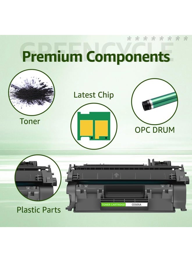 GREENCYCLE Compatible Toner Cartridge Replacement for HP 05A CE505A Work with Laserjet P2035 P2035N P2055DN Printer (Black, 1-Pack) - Image 4
