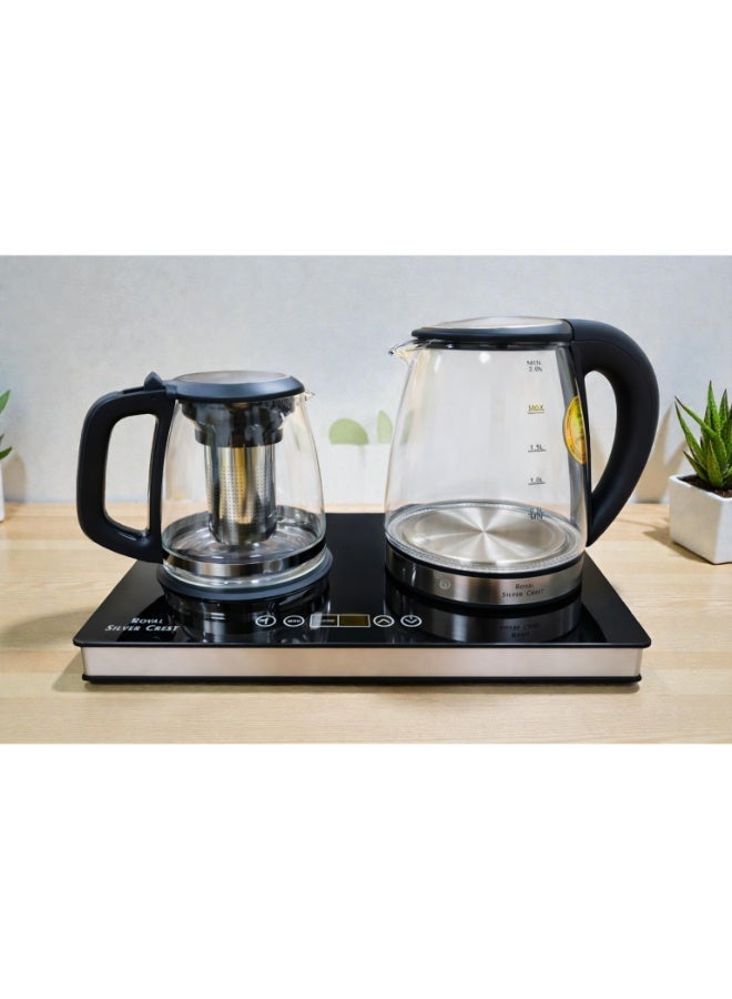 Royal Silver Crest Digital Tea Maker 2200W With Glass Kettle & Tea Infuser CS-997 - Image 2