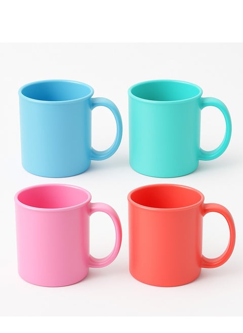 Plastic cup with handle - Multi-colored - Code 1082