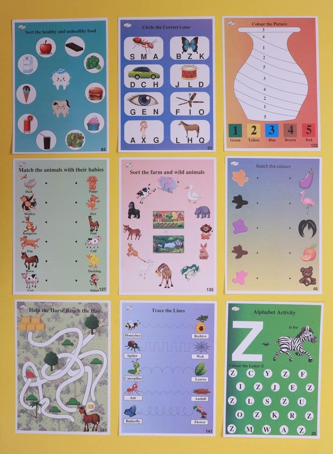 Haplap Kit 200 Kids Worksheets Kit | Preschool & Nursery Activity Worksheets for Kids | 2-5 Years Educational Worksheets | Alphabet Tracing & English Worksheets for Kids (Age 2-5 Years) - Image 2