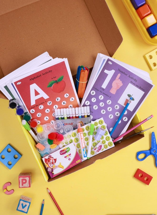 Haplap Kit 200 Kids Worksheets Kit | Preschool & Nursery Activity Worksheets for Kids | 2-5 Years Educational Worksheets | Alphabet Tracing & English Worksheets for Kids (Age 2-5 Years) - Image 1