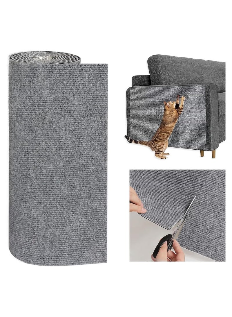 ZVEV Cat Scratcher, Cat Scratching Pads, 23.6" x 11.8", Cuttable Cat Scratching Mat, Self-Adhesive, Cat Tree Shelves, Replacement Pad for Cat Tree Shelves, Sofa Furniture Protector - Image 1