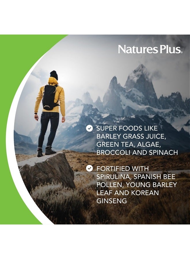 Natures Plus Fruitein Revitalizing Green Foods High Protein Energy Shake - Tropical Fruit Flavor - 1.3 lbs, Vegetarian Powder - Plant-Based Meal Replacement - Non-GMO, Gluten-Free - 16 Servings - Image 3