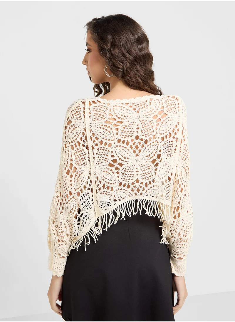 Ginger Crotchet Beach Cover Up Top