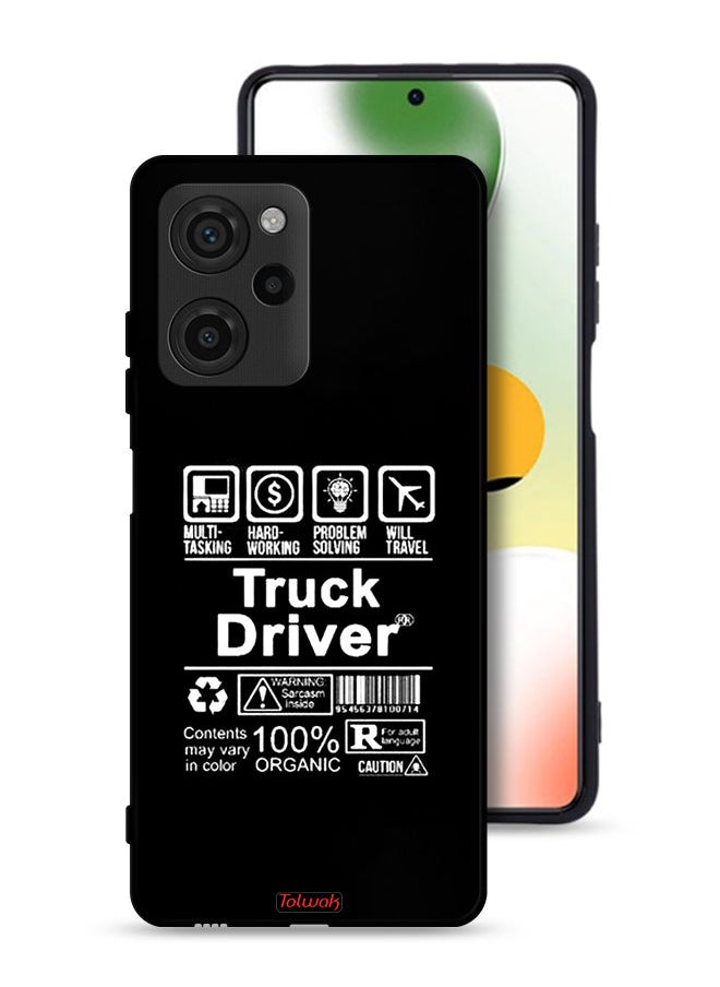 Tolwak - Xiaomi Poco X5 Pro Protective Case Cover Truck Driver Sticker - Image 1