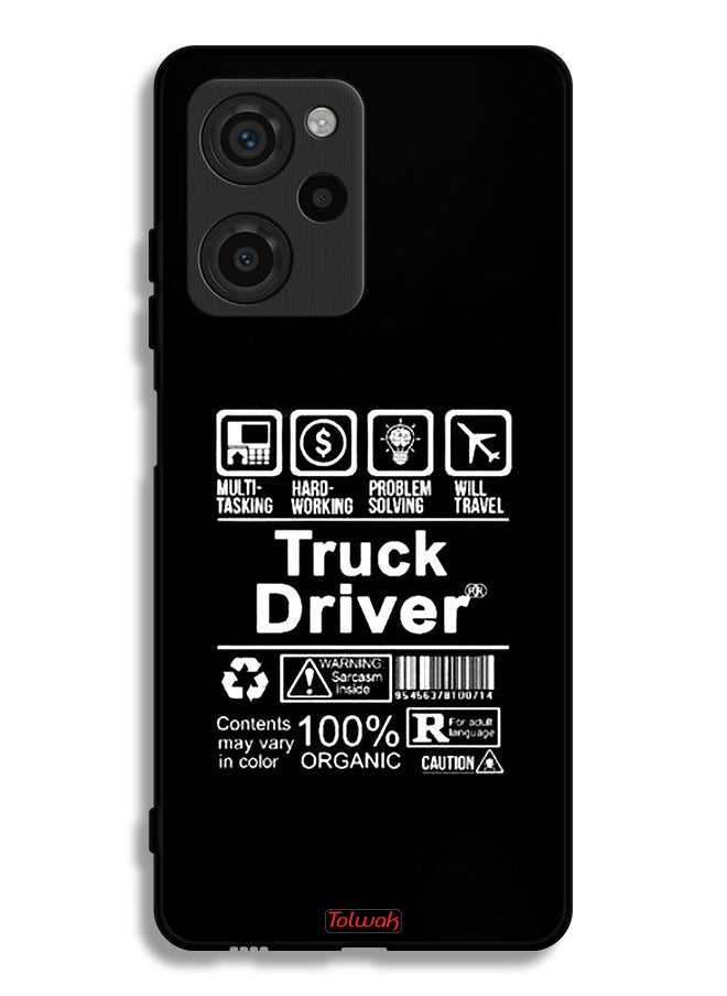 Tolwak - Xiaomi Poco X5 Pro Protective Case Cover Truck Driver Sticker - Image 1