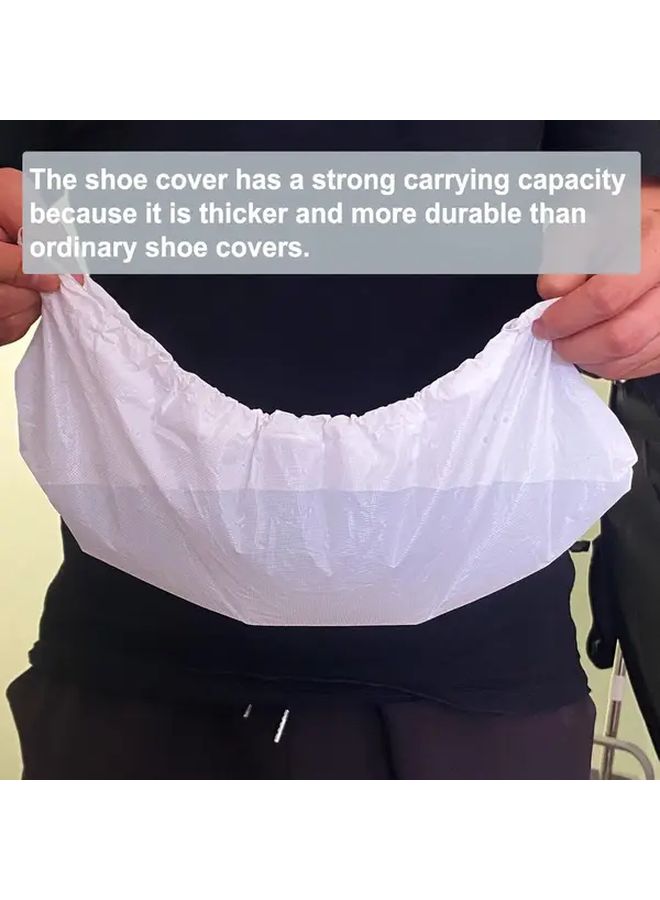 190pcs Heavy Duty Non Slip Disposable Shoe Covers With Elastic Opening For Indoor Outdoor Use - Image 4