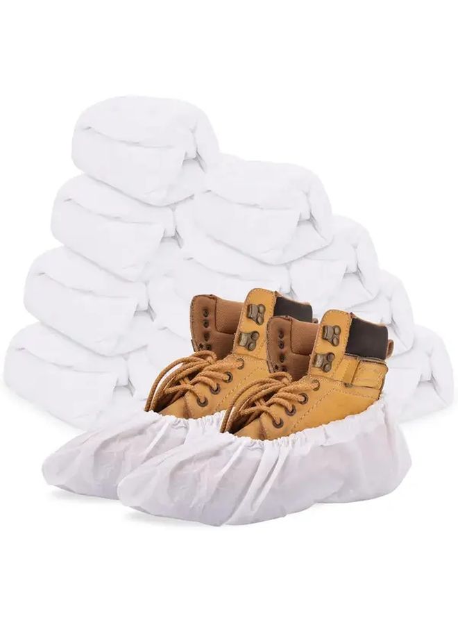 190pcs Heavy Duty Non Slip Disposable Shoe Covers With Elastic Opening For Indoor Outdoor Use - Image 1