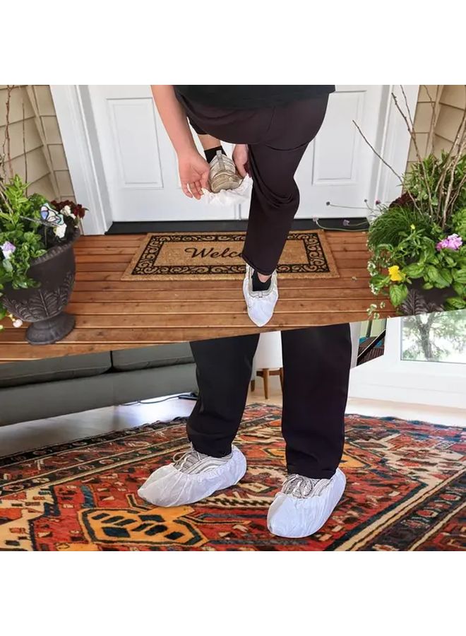 190pcs Heavy Duty Non Slip Disposable Shoe Covers With Elastic Opening For Indoor Outdoor Use - Image 5