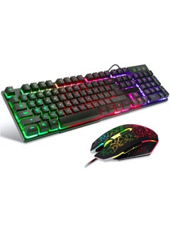 Generic Wired Gaming Keyboard and Mouse Combo – USB, Black  - Image 1