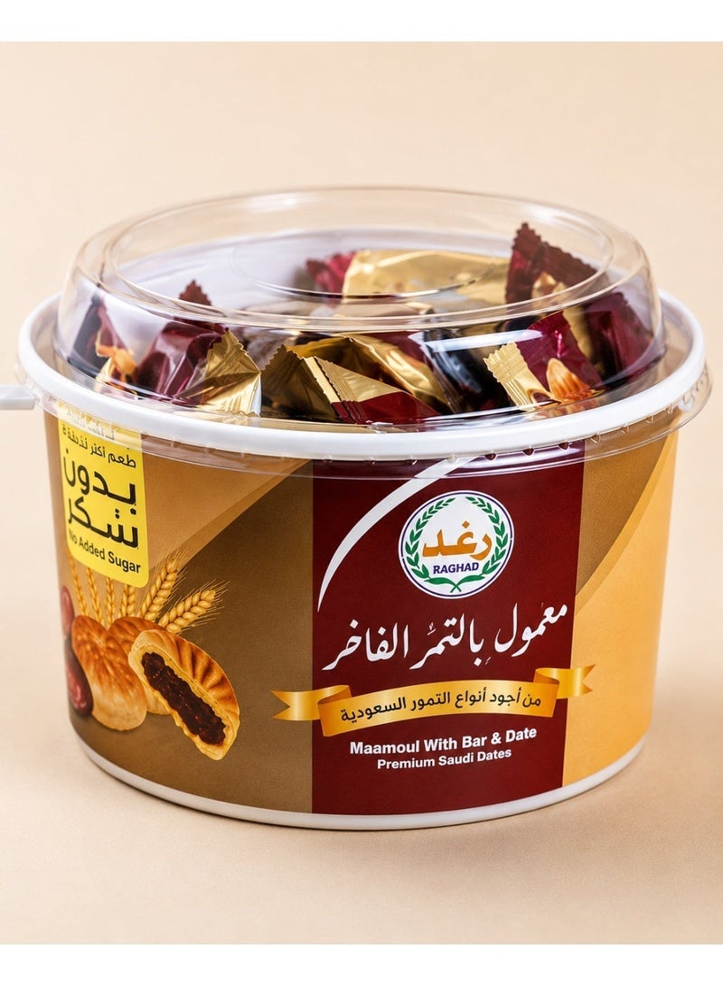 رغد اورجانكس معمول رغد "بُر" دايت بالنخالة والتمر – بدون سكر مضاف – مخبوزات صحية وهشة من القمح الكامل – عبوة 400 جرام - Image 1