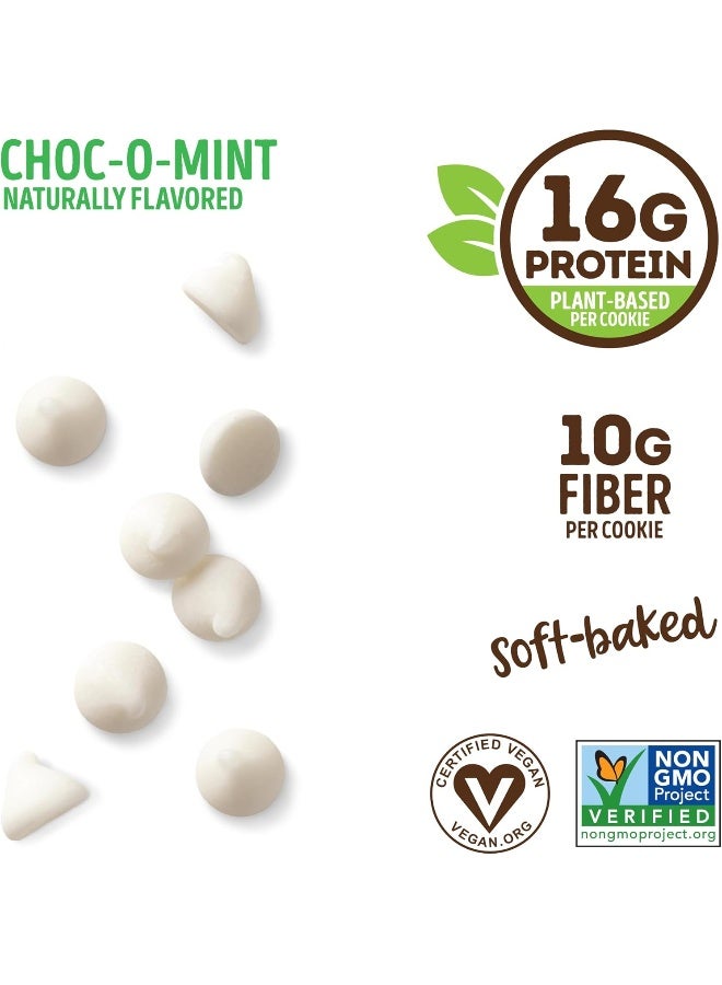 LENNY & LARRY'S The Complete Cookie, Choc-O-Mint, Soft Baked, 16G Plant Protein, Vegan, 4-Ounce Cookies (Pack Of 12) - Image 2