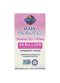 Garden of Life Garden of Life, RAW Probiotics, Women 50 & Wiser, 90 Vegetarian Capsules  - Image 1