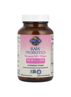 Garden of Life Garden of Life, RAW Probiotics, Women 50 & Wiser, 90 Vegetarian Capsules  - Image 3