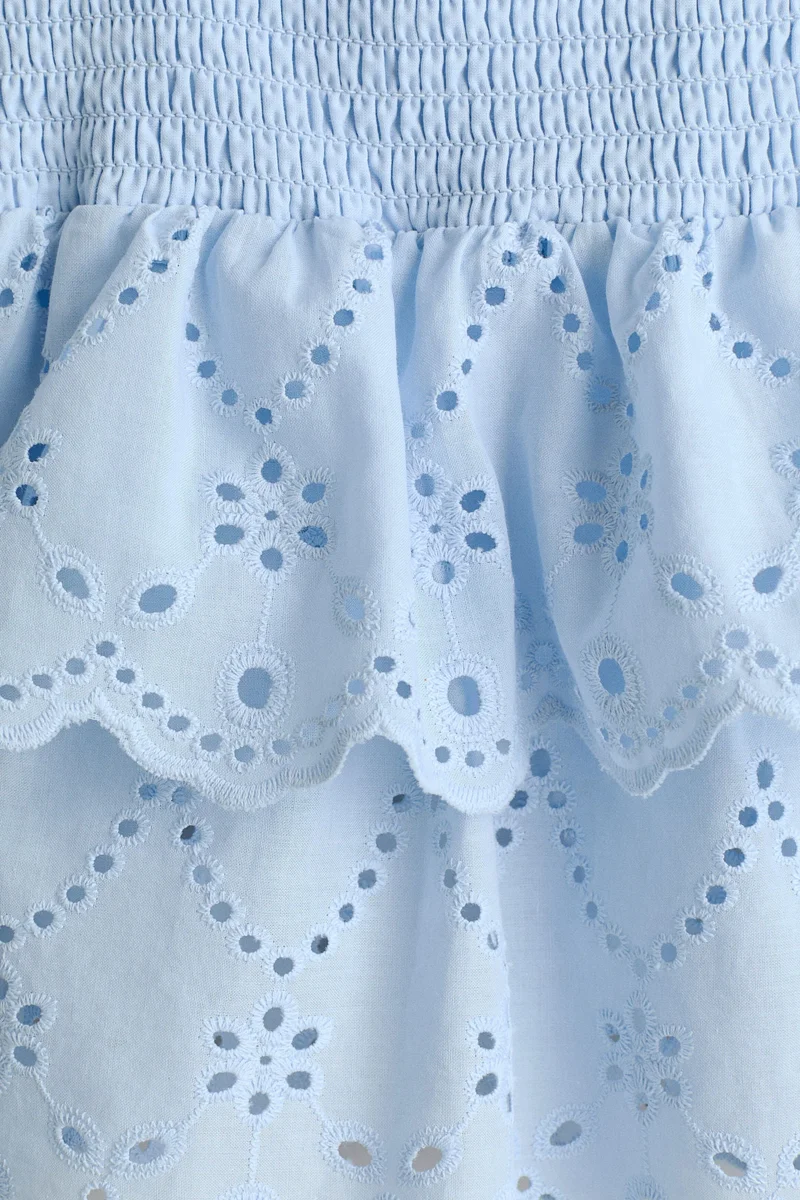 H&M Broderie anglaise cotton top