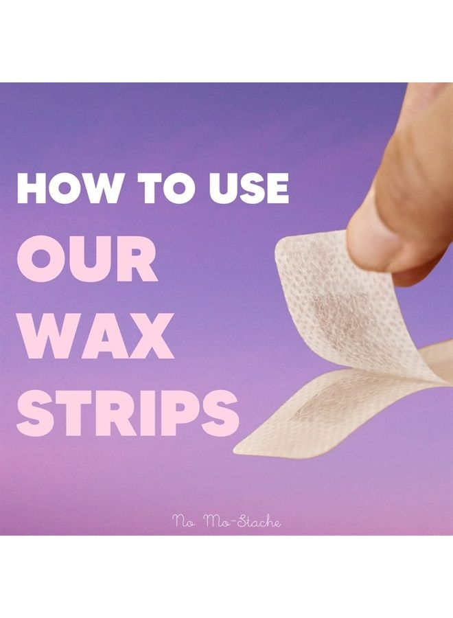 No mo-stache No Mo-Bush Hair Waxing Kit - As Seen On Shark Tank - Wax Strips for Body Waxing and Bikini Waxing - 16 Count