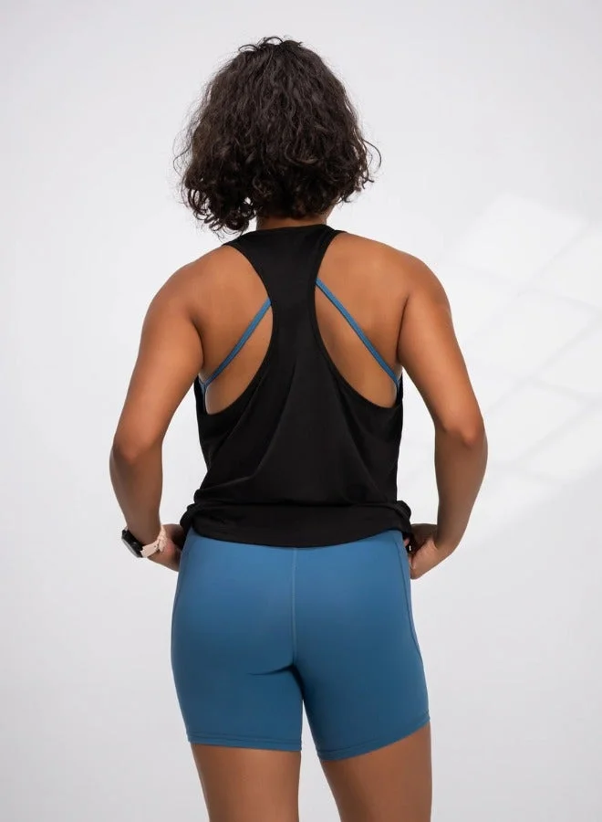 Mohuki Blue Olivia Side Pocket Short for Women | Best Price UAE