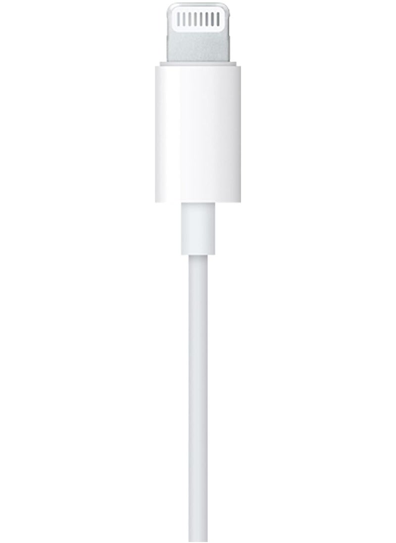MMG سماعات الأذن مع موصل Lightning | سماعات iPhone، [معتمدة من MFI] سماعات أذن سلكية بصوت ستيريو مع ميكروفون وتحكم في مستوى الصوت، متوافقة مع iPhone 14/13/12/SE/11/XR/XS/X/7/7 Plus/8  - Image 4