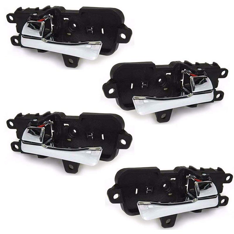 Otois 4Pcs 1Set Interior Inside Chrome Door Handle For Hyundai Sonata 2011 2014
