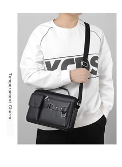 WEIXIER WEIXIER Business Briefcase Men's Shoulder Bag PU Leather Handbag Crossbody Bag  - Image 5