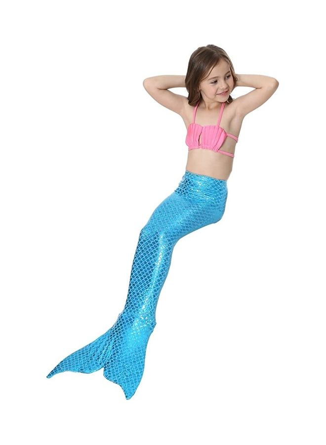NIBEMINENT 3-Piece Mermaid Swimming Costume Set 140cm - Image 5
