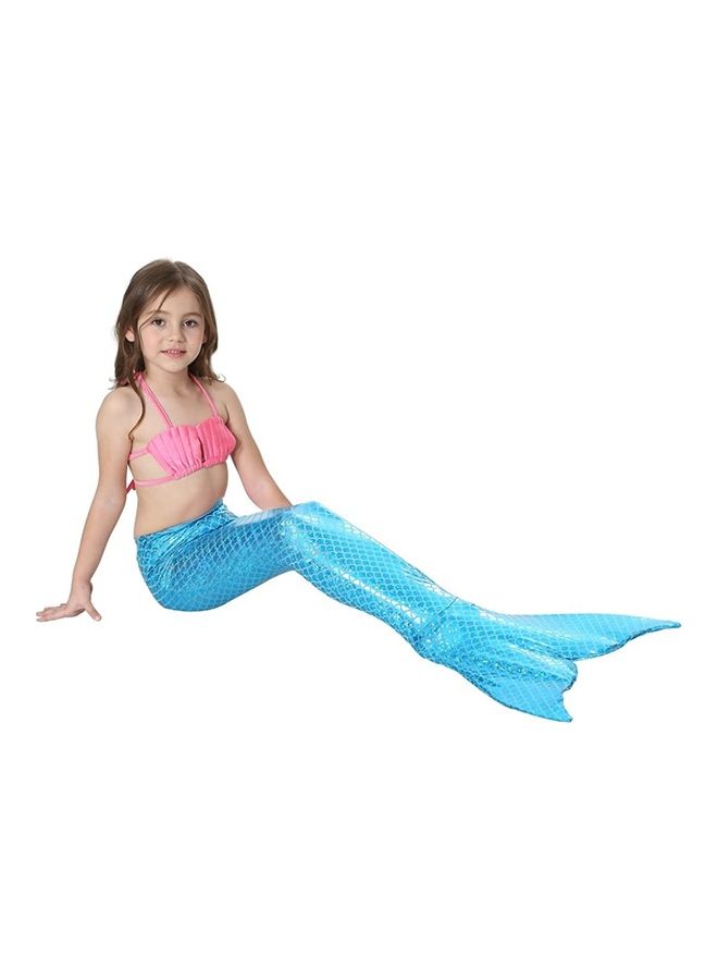 NIBEMINENT 3-Piece Mermaid Swimming Costume Set 140cm - Image 2