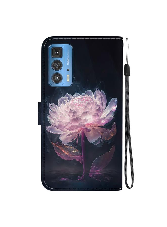 S-TOP Case For Motorola Edge 20 Pro Crystal Texture Colored Drawing Leather Phone Case - Image 3
