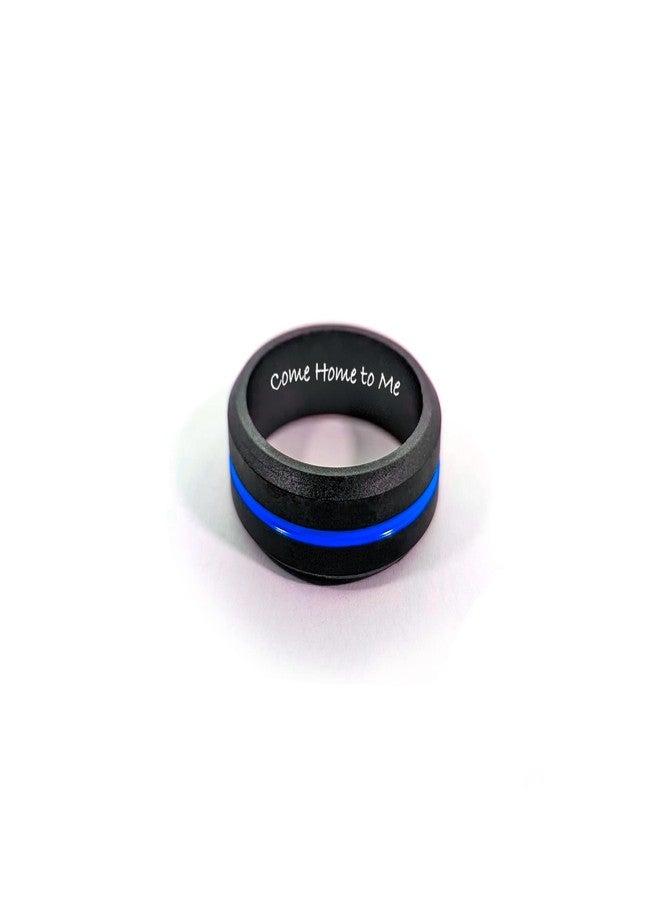 AERA CUSTOM ENGRAVED Men's Silicone Wedding Band Active Flex Ring - Personalize Any Text, Symbol, Image - SHIPS NEXT DAY - Image 3