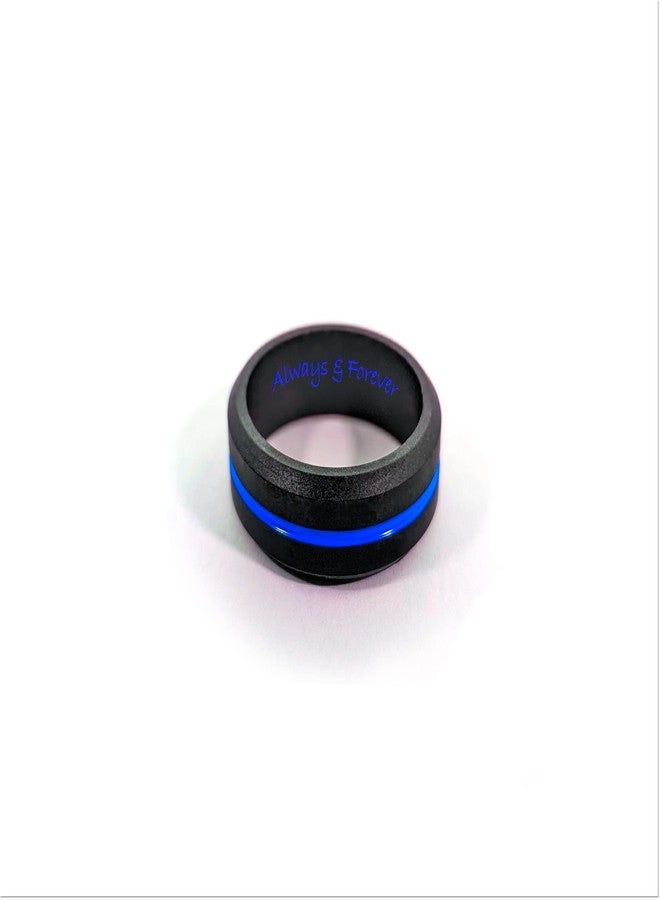 AERA CUSTOM ENGRAVED Men's Silicone Wedding Band Active Flex Ring - Personalize Any Text, Symbol, Image - SHIPS NEXT DAY - Image 2
