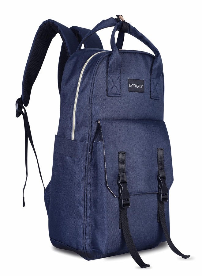 Motherly Solid Diaper Bag for Mothers for Travel, Maternity Bag for Newborn Baby, Mothers Travelling Bag, Multiple Pocket Water Resistant Baby Bag, Hospital Bag for moms(Navy Blue) - Image 1