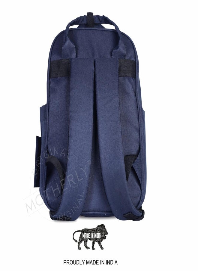 Motherly Solid Diaper Bag for Mothers for Travel, Maternity Bag for Newborn Baby, Mothers Travelling Bag, Multiple Pocket Water Resistant Baby Bag, Hospital Bag for moms(Navy Blue) - Image 2